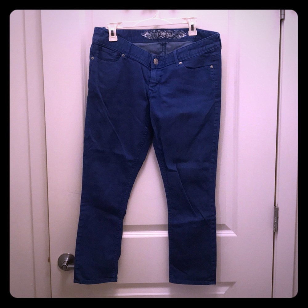 Deep blue Capri pants